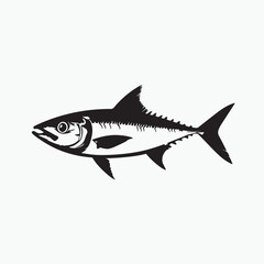 vector illustration of a mackerel fish