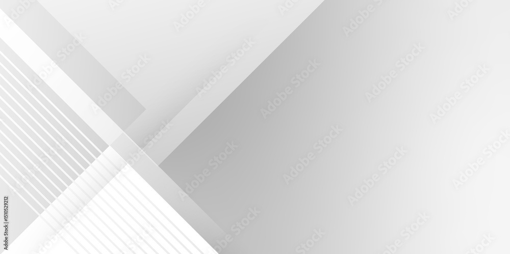 Aufkleber abstract white and grey triangle overlay texture background. abstract background geometry shine and 