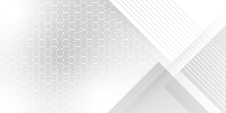 Abstract white and grey triangle overlay texture background. abstract background geometry shine and layer element vector for presentation design. Suit for business, corporate, institution. vector