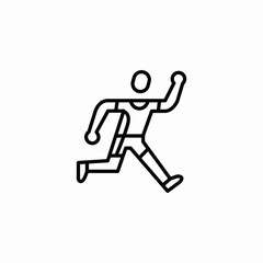 running man icon sign vector
