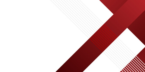 Abstract red, white, grey vector background. Simple red, white abstract geometric presentation background with blank space for text. digital technology concept for wallpaper, business banner. vector.	