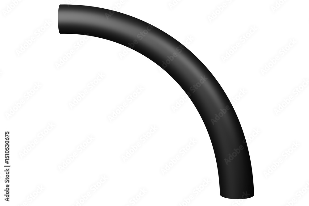 Poster 3d mat abstract shape object, 3d rendering black steel, sleek shape design element, futuristic, shin