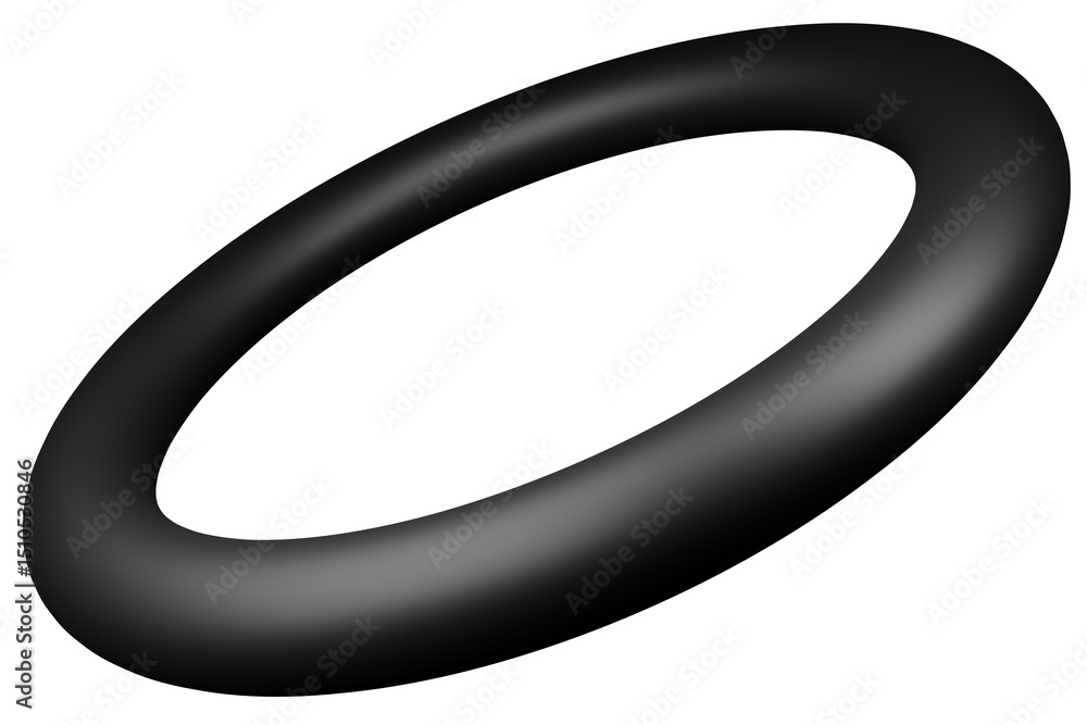 Poster 3d mat abstract shape object, 3d rendering black steel, sleek shape design element, futuristic, shin