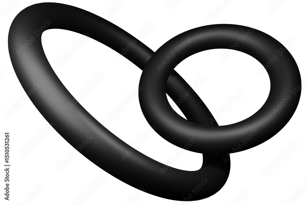 Poster 3d mat abstract shape object, 3d rendering black steel, sleek shape design element, futuristic, shin