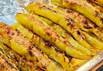 Stuffed Banana Pepper with Spicy Pork