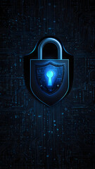 Fototapeta premium A darkthemed digital background with a glow