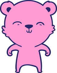 happy cartoon bear
