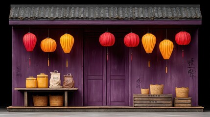 Asian shop exterior
