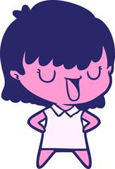 cartoon woman