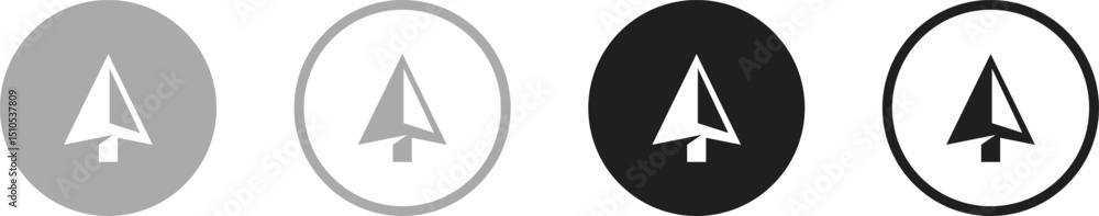 Poster arrow icon set. arrow. cursor. collection different arrow signs. black arrows icons.