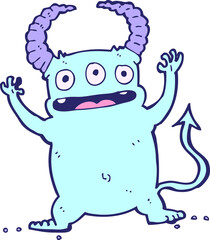 cartoon little devil