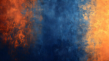 Obraz premium Vibrant royal blue and orange grunge textures for poster and web banner design, perfect for extreme, sportswear, racing, cycling, football, motocross