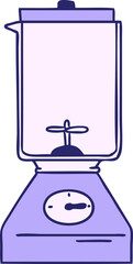 hand drawn cartoon doodle of a food blender