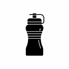 creative details Outline silhouette sports water bottle icon vector illustration