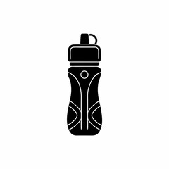 creative details Outline silhouette sports water bottle icon vector illustration