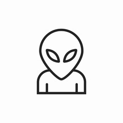 alien extraterrestrial icon sign vector