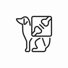 animal x ray icon sign vector