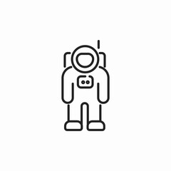 astronaut costume icon sign vector