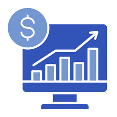 Financial Dashboard  Icon Element For Design	