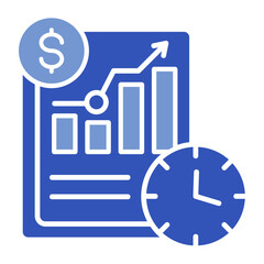 Real-Time Analytics  Icon Element For Design	