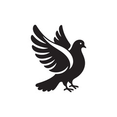 **"Gentle Laughing Dove Vector Silhouette: Small Peaceful Bird Design Featuring Rounded Body, Distinctive Neck Markings, and Perched Pose in Clean, Minimalist Style for Crafts and Digital Art"**
