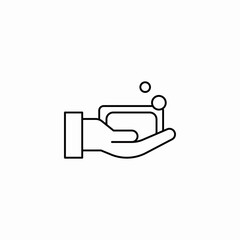 hand soap icon sign vector