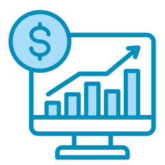Financial Dashboard  Icon Element For Design	