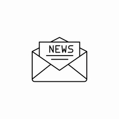 news letter icon sign vector