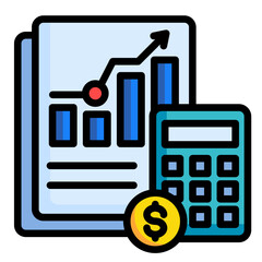 Income Statement  Icon Element For Design	