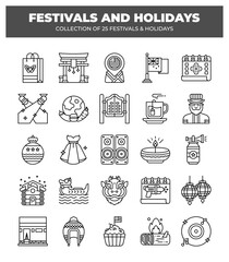 Collection of 25 Unique Festivals and Holidays. A Diverse Celebration of Culture and Traditions