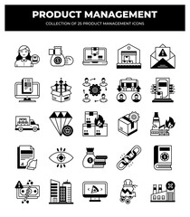 Product Management Icons: A Collection of 25 Essential Icons for Business