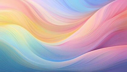 abstract pastel waves create a smooth colorful and calming background for graphics or designs