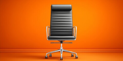 a realistic photo of a computer chair with adjustable arms and headrest