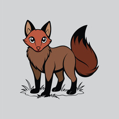 Fox Drawing with Intricate Details