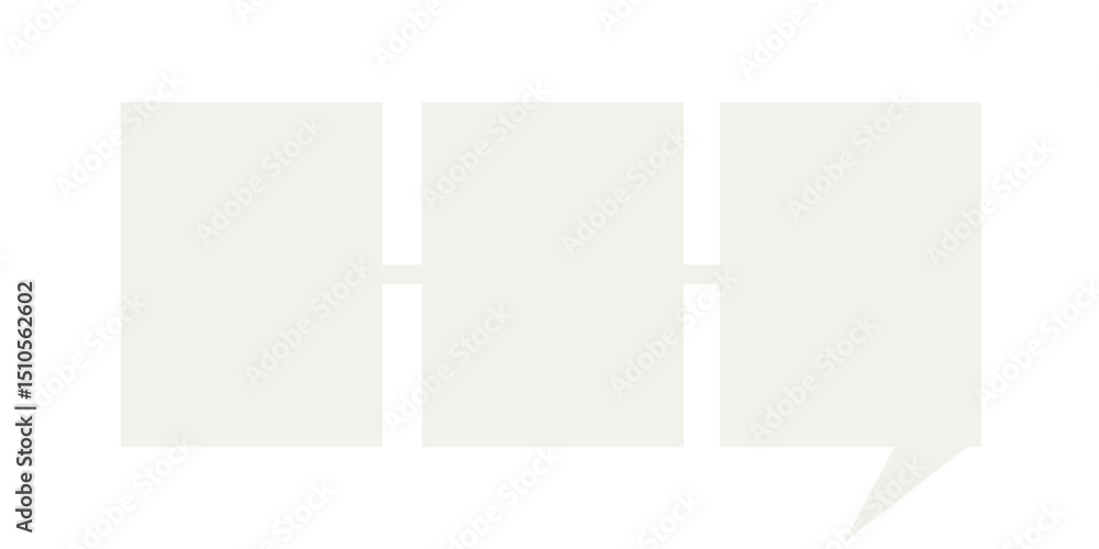 Poster speech bubble graphic icon. simple infographic text box silhouette frame border. empty dialogue blan