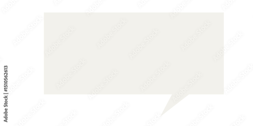 Poster speech bubble graphic icon. simple infographic text box silhouette frame border. empty dialogue blan