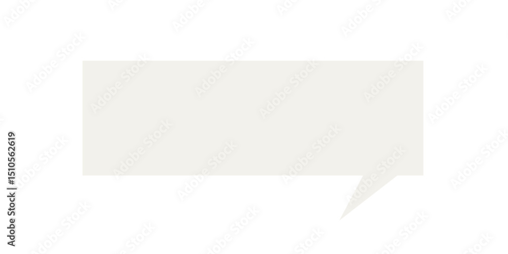 Poster speech bubble graphic icon. simple infographic text box silhouette frame border. empty dialogue blan