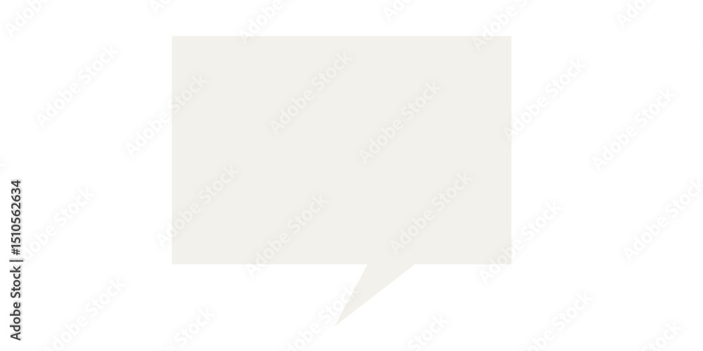Poster speech bubble graphic icon. simple infographic text box silhouette frame border. empty dialogue blan