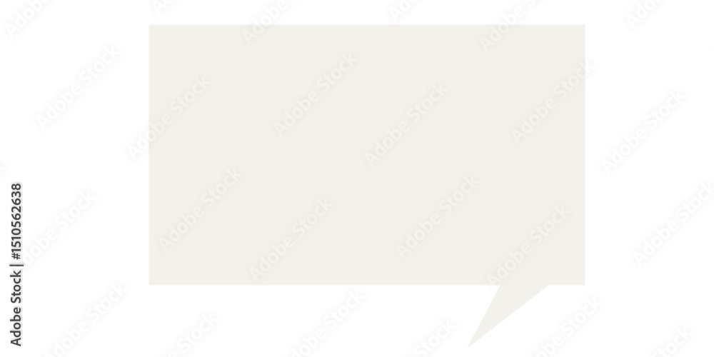 Poster speech bubble graphic icon. simple infographic text box silhouette frame border. empty dialogue blan