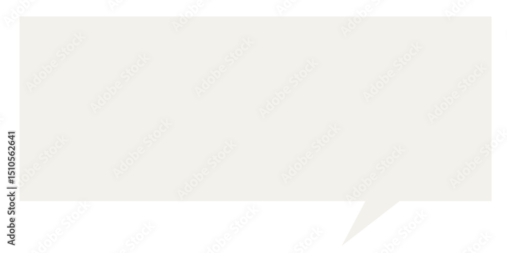 Poster speech bubble graphic icon. simple infographic text box silhouette frame border. empty dialogue blan