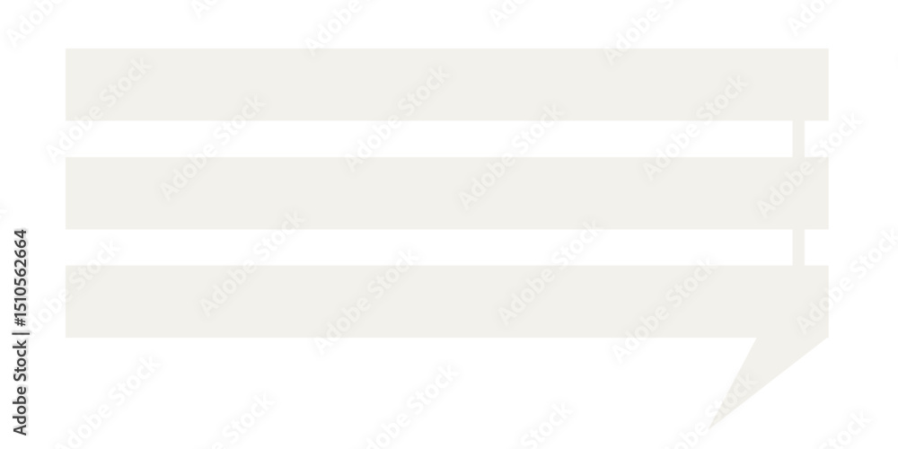 Poster speech bubble graphic icon. simple infographic text box silhouette frame border. empty dialogue blan