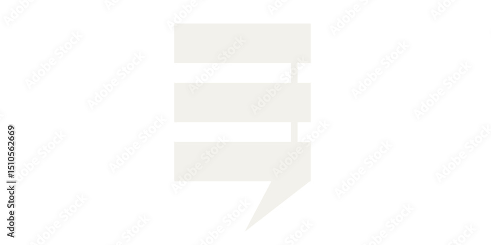Poster speech bubble graphic icon. simple infographic text box silhouette frame border. empty dialogue blan