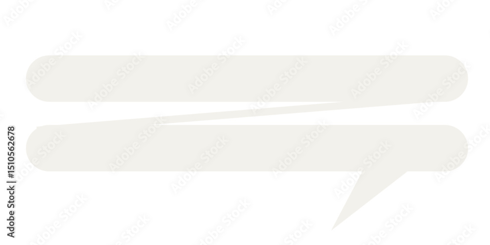 Poster speech bubble graphic icon. simple infographic text box silhouette frame border. empty dialogue blan