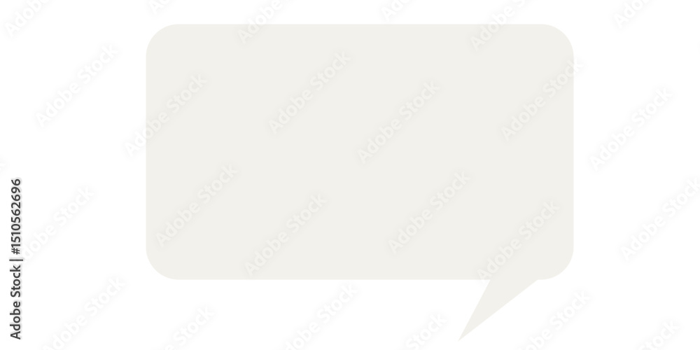 Poster speech bubble graphic icon. simple infographic text box silhouette frame border. empty dialogue blan