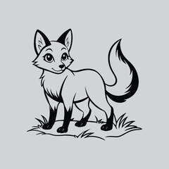 Nature Inspired Fox Drawing