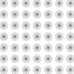 seamless pattern with flowers,minimalist flower set,floral line art
