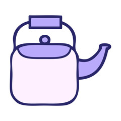 cute cartoon of a kettle pot