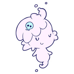 cute cartoon ghost girl