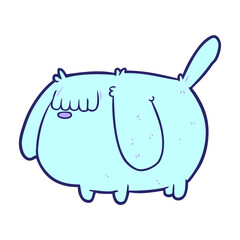 cute funny cartoon dog