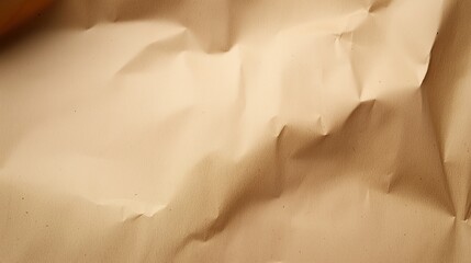 Natural Wrinkled Kraft Paper Texture for Organic Background Design